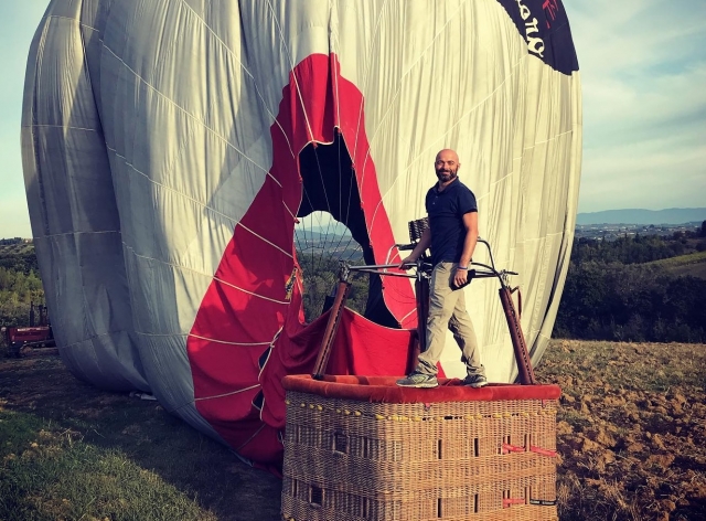 Momento del inflado del globo 
