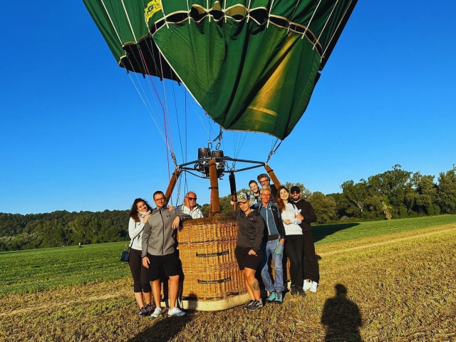 Vuelo en grupo sobre Roma 