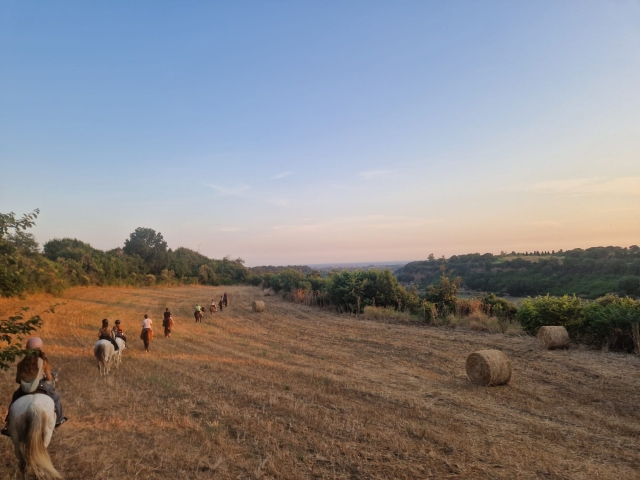 Paseo a caballo al atardecer Fosso della Mola 2h