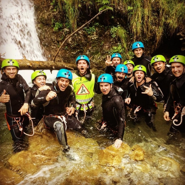  Con amigos en Val di Ledo 