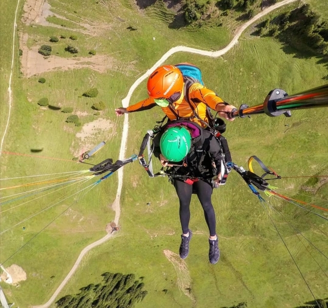 Parapenle desde arriba 