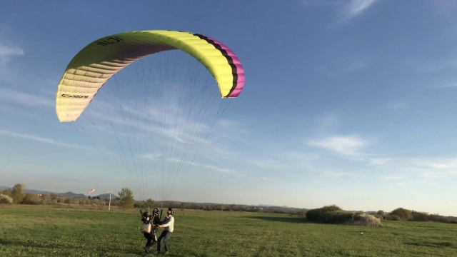 Despegue en parapenle