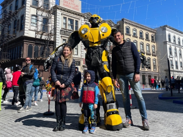 Fotos con los Transformers 