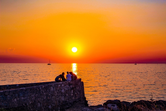  Panorama al atardecer 