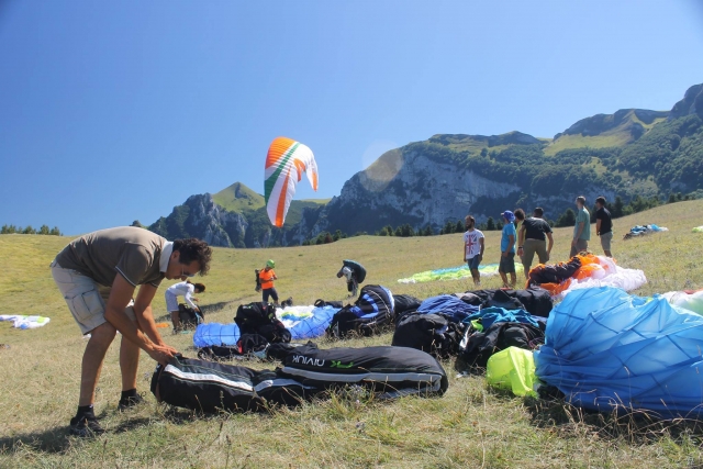  En preparación antes de volar 