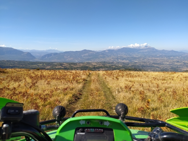 En cuatrimoto en Roccamorice 