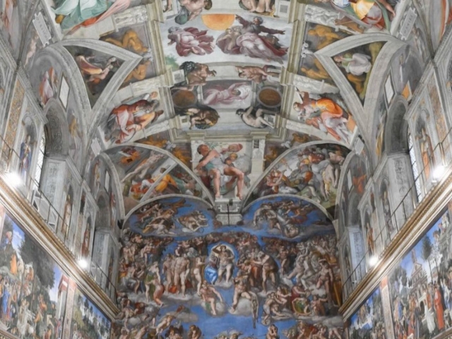  Frescos firmados por Miguel Ángel 