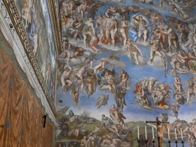  Frescos de Michelangelo en la bóveda de la Capilla Sixtina 