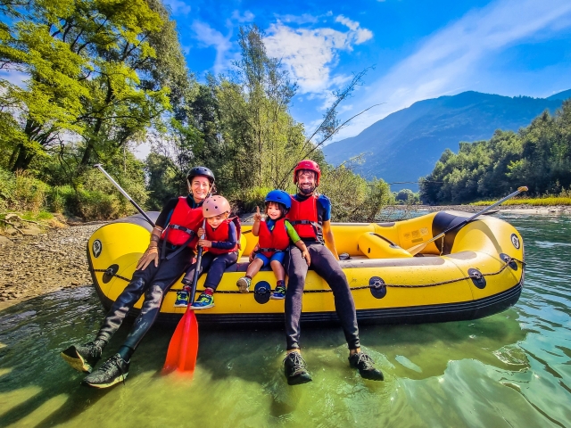  Rafting en familia en Lombardía 