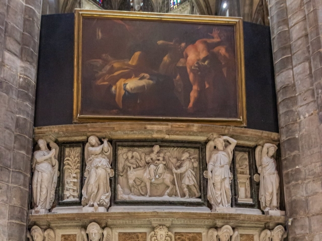 Pintura en el interior del Duomo 