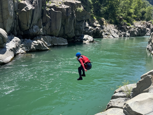  Buceo duranle la sesión de barranquismo 