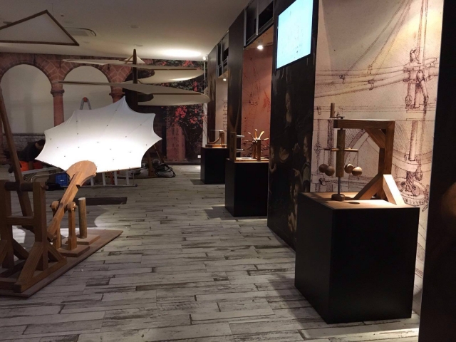 Exposición de las máquinas de Da Vinci 