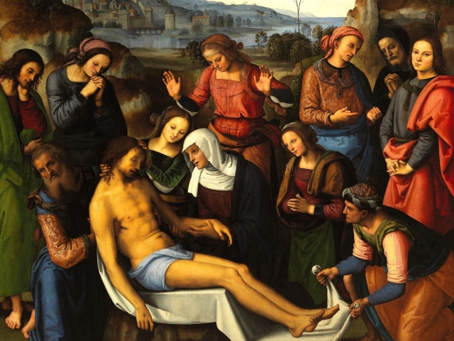  Pietro Perugino, Lamentación sobre Cristo muerto 