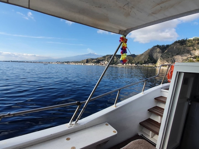 La vista desde la lancha