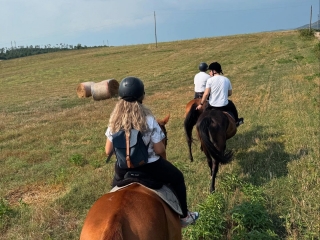 Paseo a caballo de 1 hora con aperitivo Palestrina