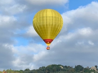 Vuelo privado en globo aerostático aguas abajo del Tiber 1h