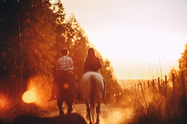  Atardecer juntos 