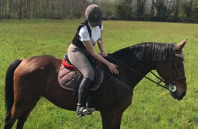 Salida de la escuela de equitación