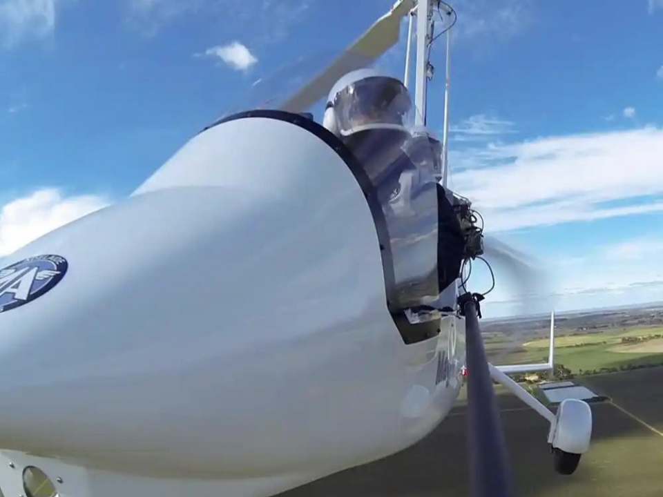  Autogiro en primer plano