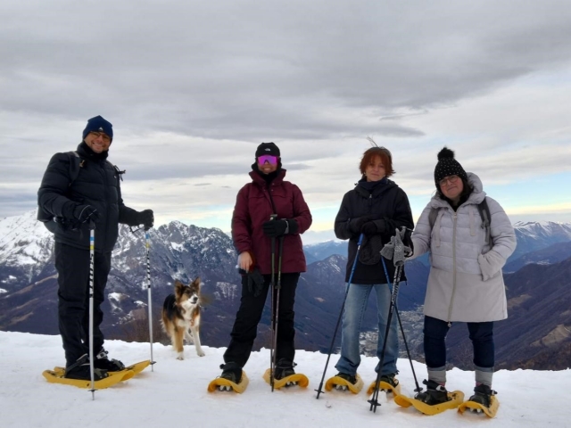  Actividad con raquetas de nieve 