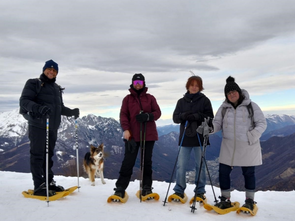  Actividad con raquetas de nieve 