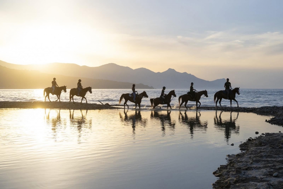 Pbaños al atardecer 
