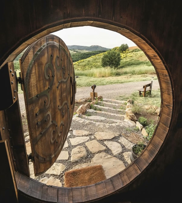  El campo desde la puerta redonda