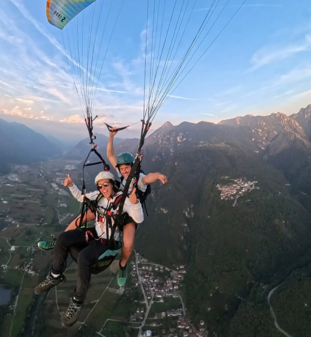 Vuelo en parapente biplaza desde Monte Alpo+vídeo 15 min