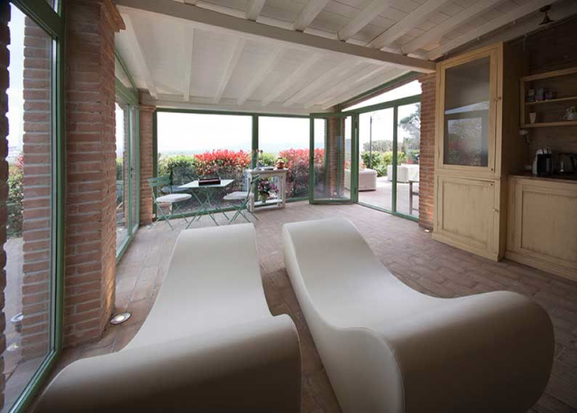  La sala de relajación del SPA con vista 