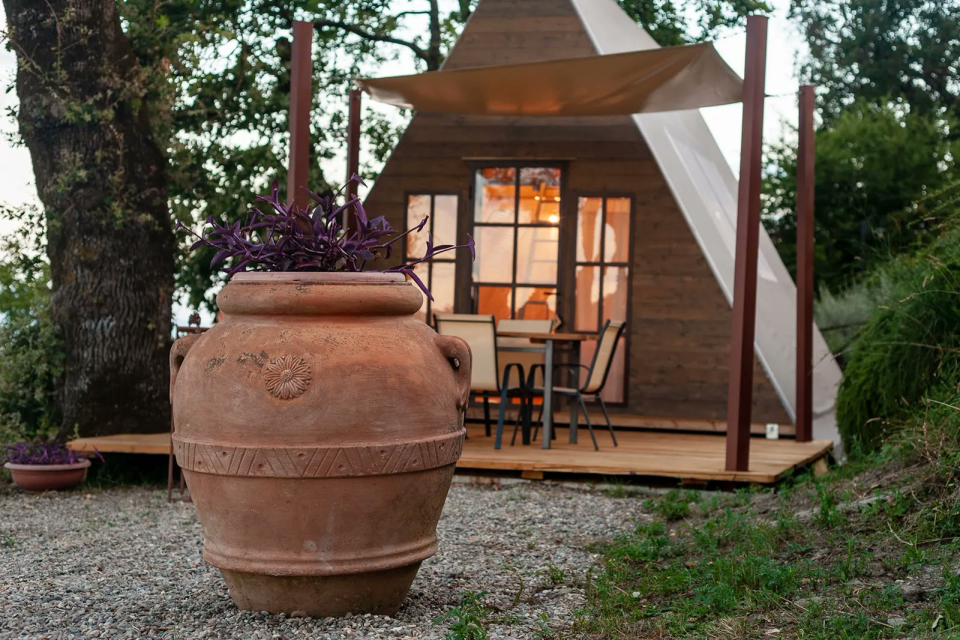 La Carpa Glam con su patio 