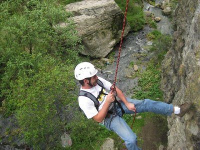 Rappelling excursion in 3 Peñas half day