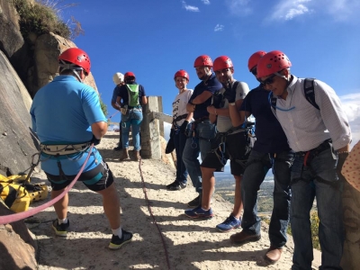 Rappel en Peña de Bernal Querétaro