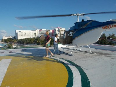 Vuelo helicóptero 12 minutos zona hotelera Cancún