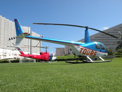 1 Stunde individueller Helikopterflug 6 Personen Karibik