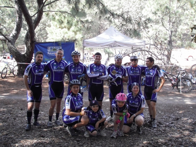 Group of cyclists 
