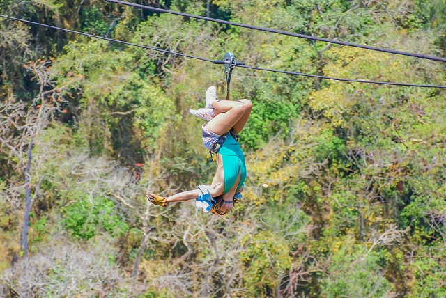  Adrenaline on a zip line 