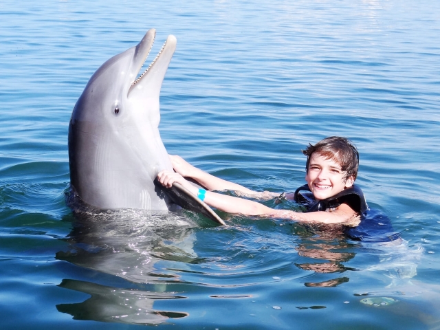  Bambino con delfino 