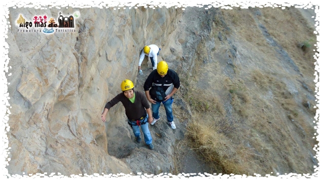  Rappel 25 and 35 meters. Ascent 