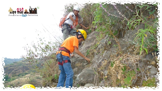  Rappel 25 and 35 meters. Ascent 