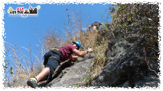  Rappel 25 and 35 meters. Ascent 