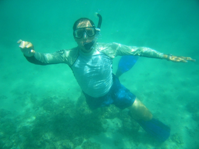 Tocando el fondo marino