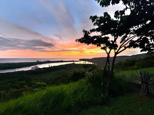 Atardecer sobre la selva