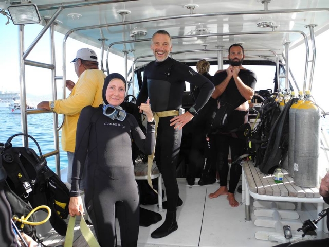 En el barco