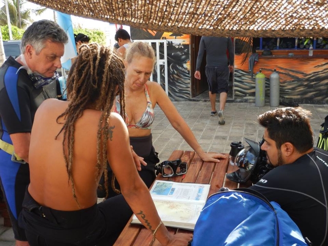 Avec les instructions du moniteur