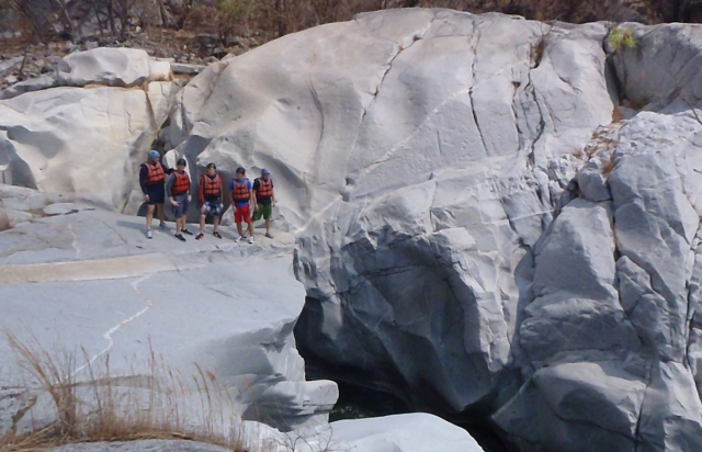 Cliff jumping