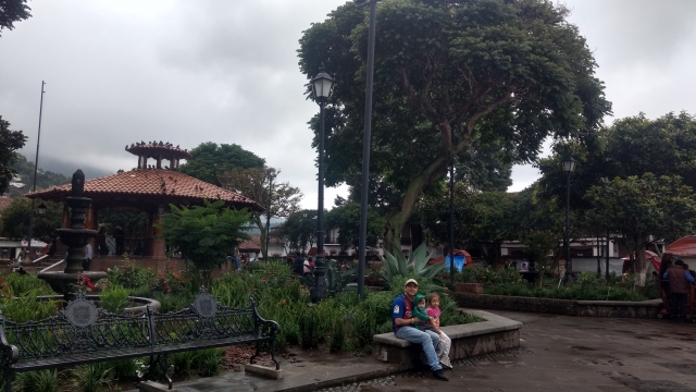 Disfrutando de un día en familia