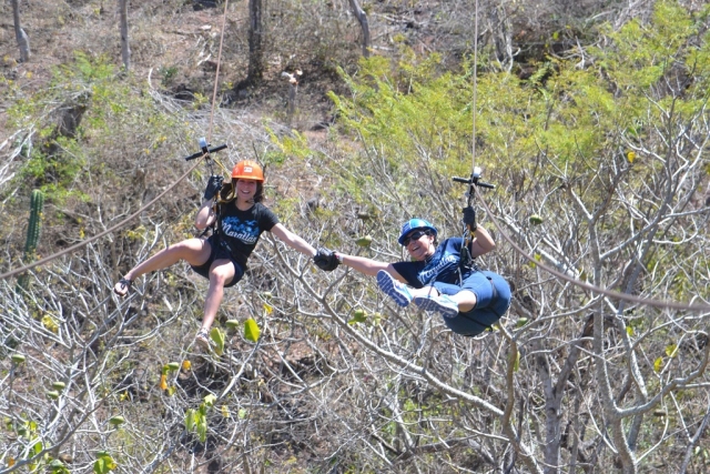  Zip line as a couple 