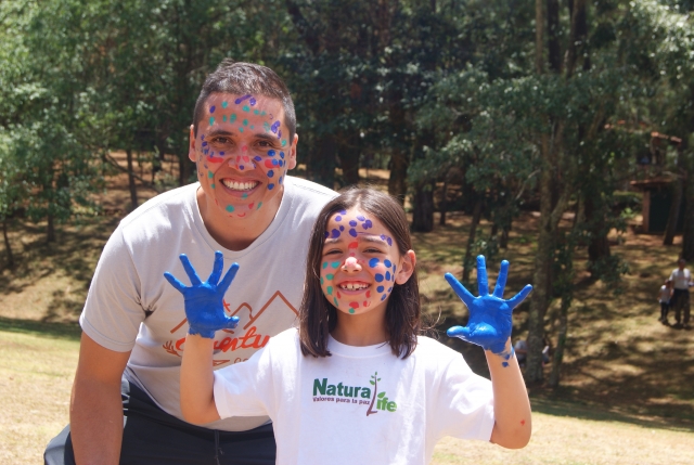  papa et fille au camp 
