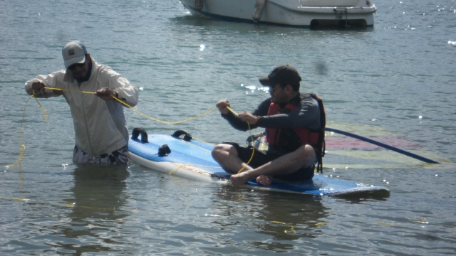  windsurfing session 
