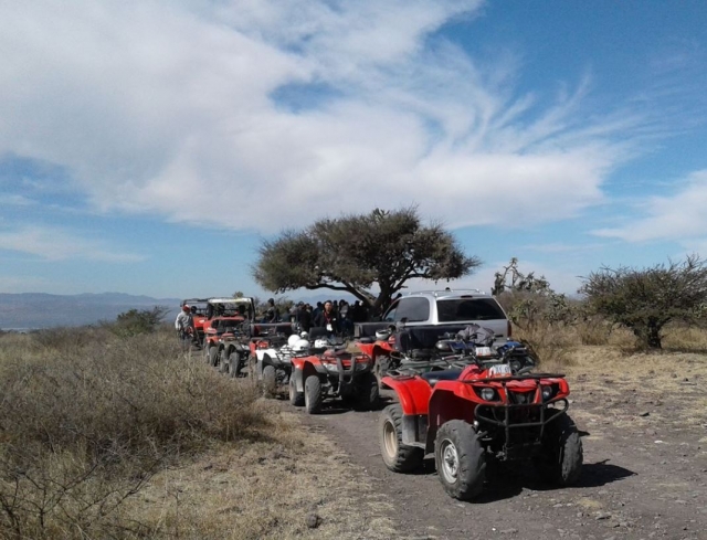  red ATVs 